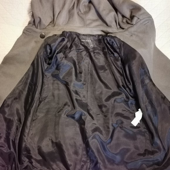 ZARA ladies A-line wrap coat - Picture 5 of 9